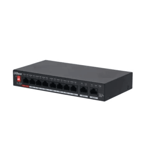 Dahua Europe 10-port Gigabit Unmanaged Desktop Switch with 8-port PoE 1.0.01.20.10649 - 1