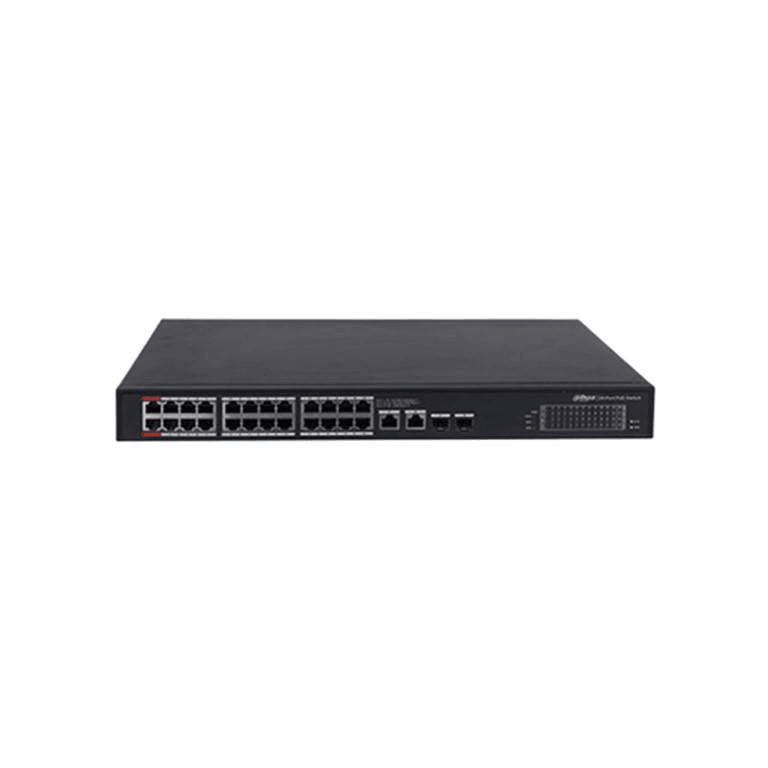 Dahua 24-port Unmanaged Gigabit Switch with Intelligent 240W PoE DH-PFS3228-24GT-240 - 1