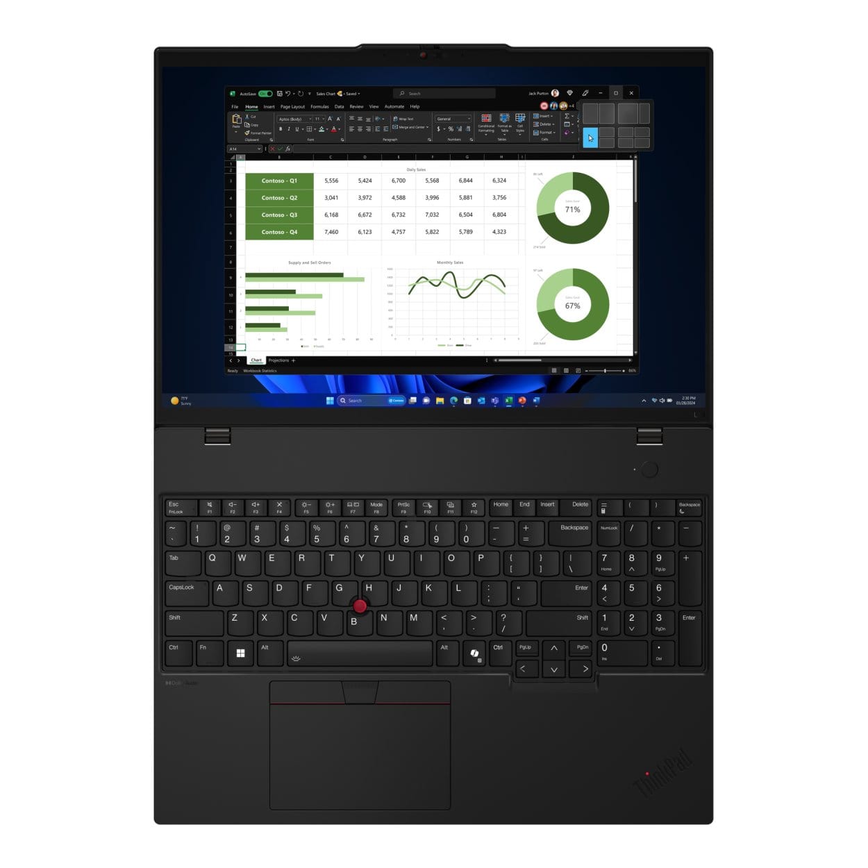 Lenovo ThinkPad L16 G1 16-inch WUXGA Laptop - Intel Core Ultra 5 125U 1TB SSD 16GB RAM LTE Win 11 Pro