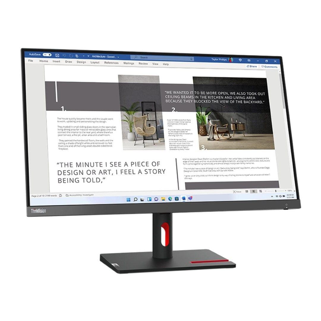 Lenovo ThinkVision S27i-30 27-inch 1920 x 1080p FHD 16:9 100Hz 4ms LED IPS Monitor 63DFKAT4SA - 2