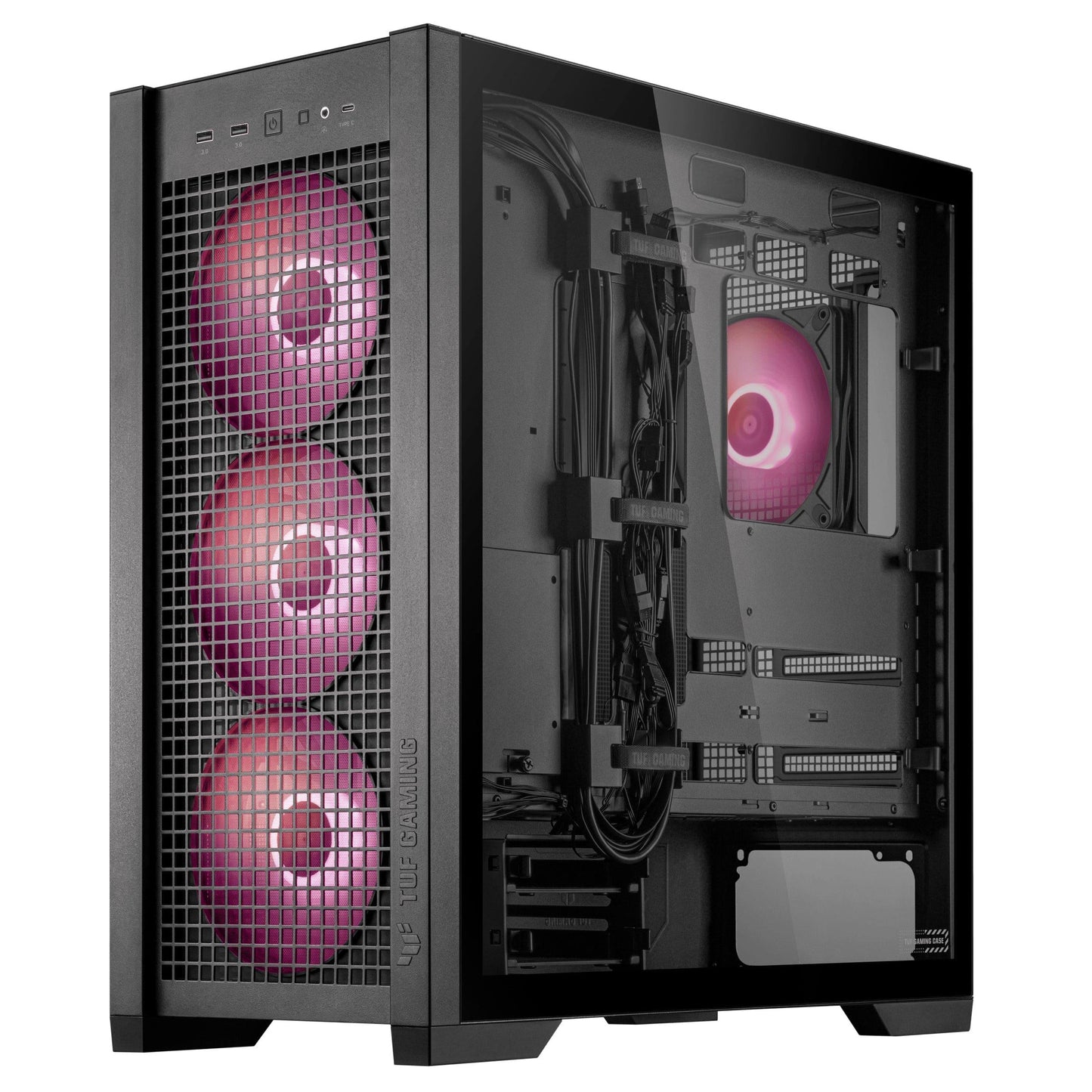 ASUS TUF Gaming GT302 ARGB Midi Tower Gaming PC Case 90DC00I0-B19000 - 8