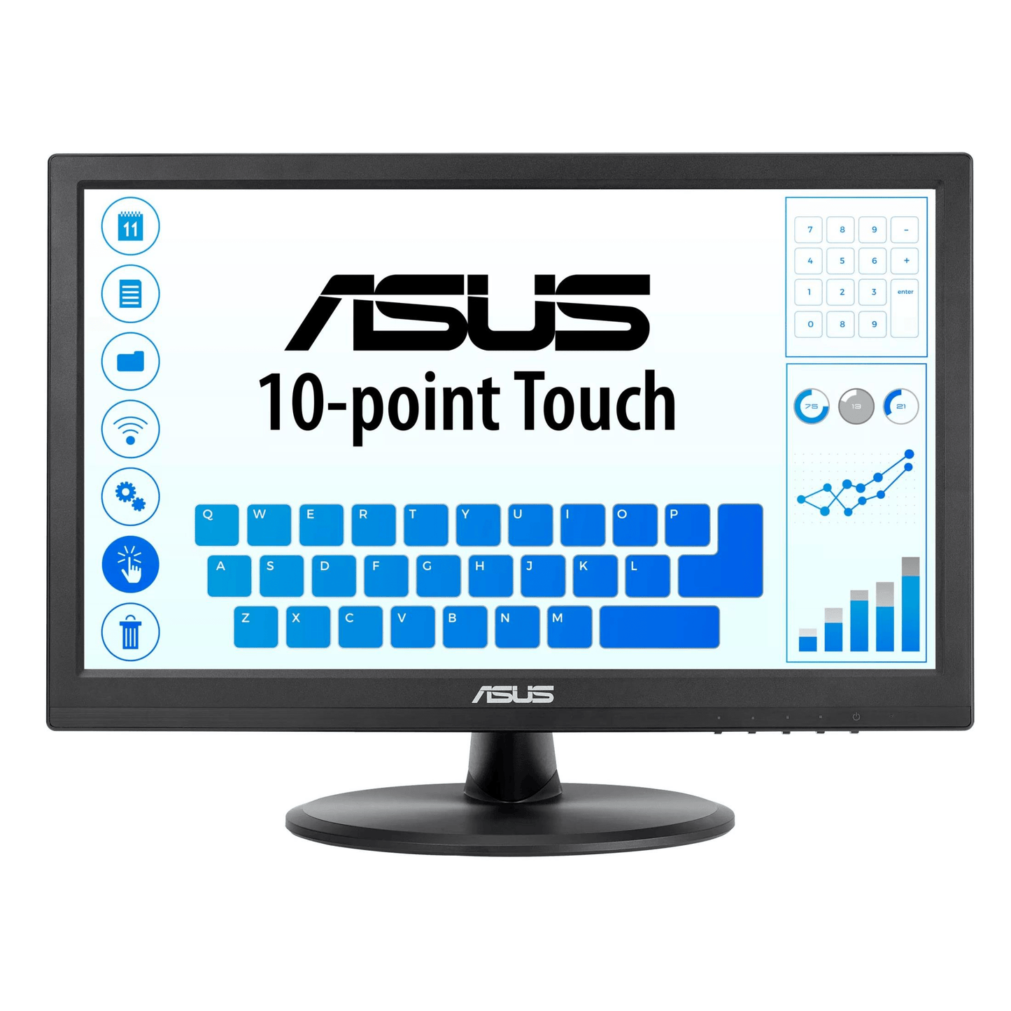 ASUS VT168HR 15.6-inch 1366 x 768p WXGA 16:9 60Hz 5ms TN LED Monitor 90LM02G1-B04170