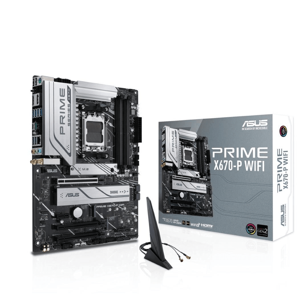 ASUS Prime X670-P Wi-Fi AMD Socket AM5 ATX Motherboard 90MB1BV0-M0EAY0 - 1