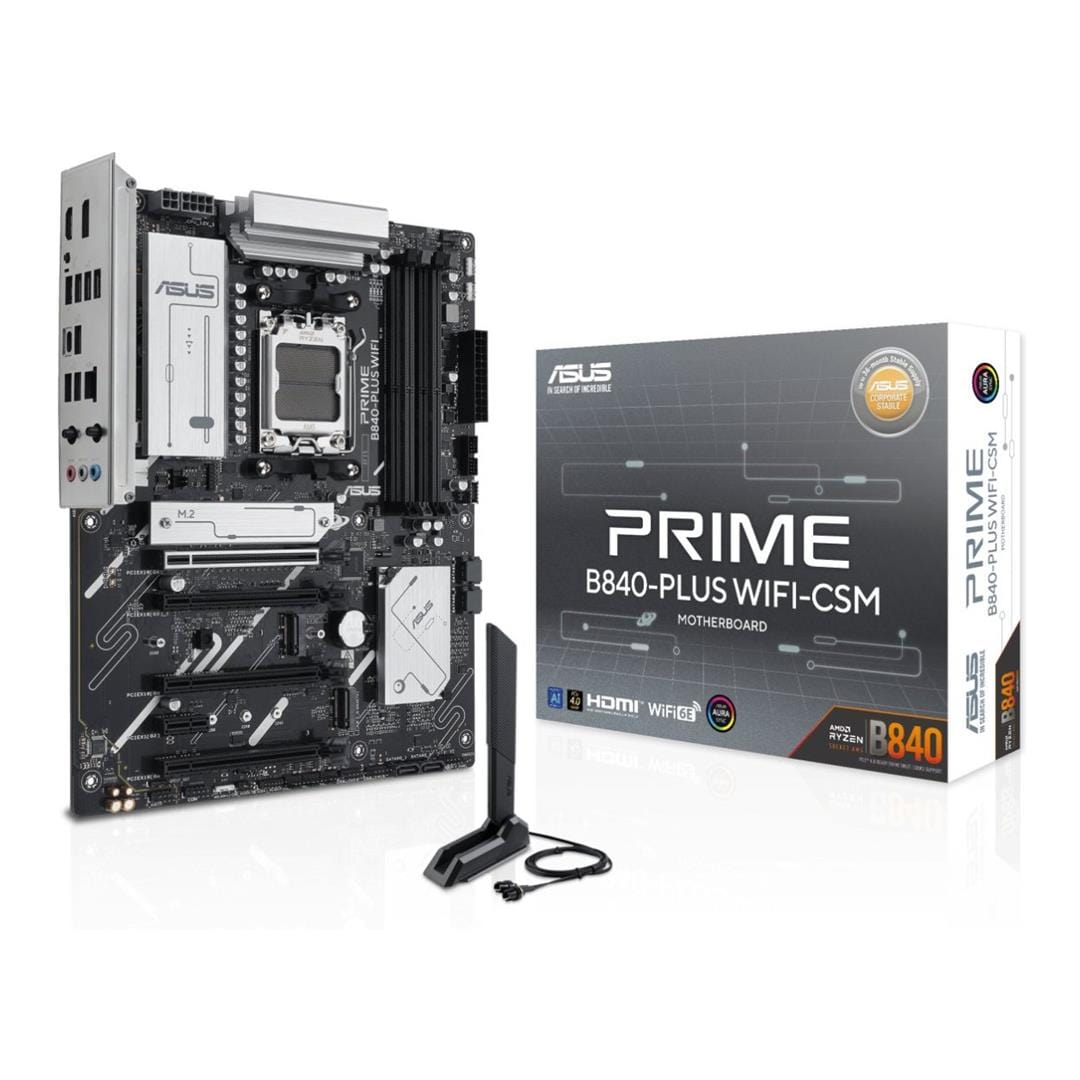 ASUS Prime B840-Plus Wi-Fi AMD Socket AM5 ATX Motherboard 90MB1IZ0-M0EAY0