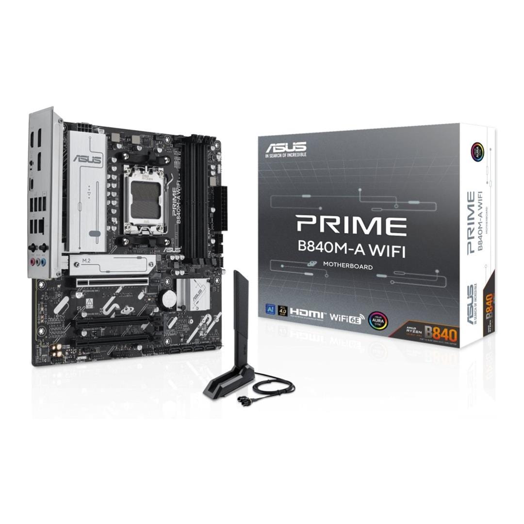 ASUS Prime B840M-A Wi-Fi AMD Socket AM5 micro ATX Motherboard 90MB1J20-M0EAY0