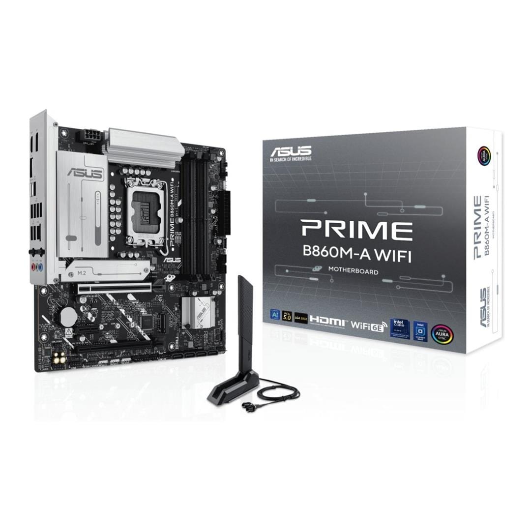 ASUS Prime B860M-A Wi-Fi Intel LGA 1851 micro ATX Motherboard 90MB1JY0-M0EAY0