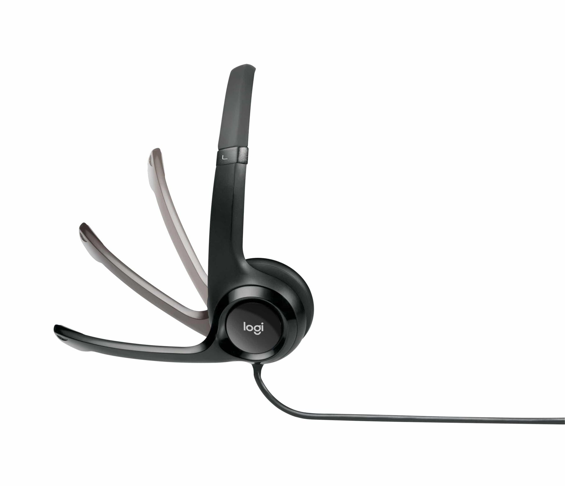 Logitech H390 USB Headset with Noise-Cancelling Mic - Black 981-000406 - 4