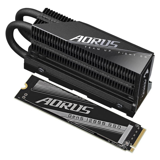 Gigabyte AORUS Gen5 12000 1TB M.2 PCIe 5.0 NVMe 3D TLC NAND Internal SSD AG512K1TB