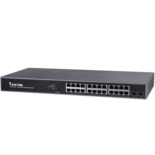 Vivotek AW-GEV-264B-370 Managed Switch L2 10-Gigabit Multi-Gigabit Ethernet PoE Black - 1