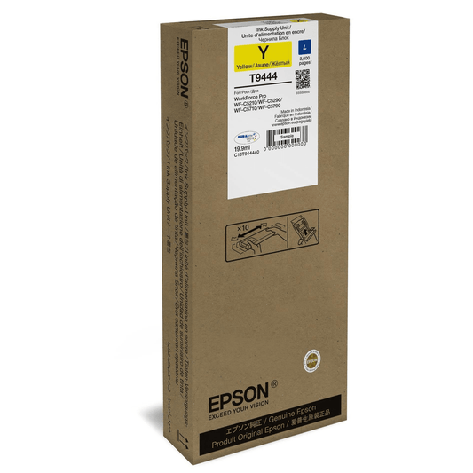 Epson T9444 19.9-ml L SIZE for WorkForce Pro Yellow Printer Ink Cartridge Original C13T944440 Single-pack - 1