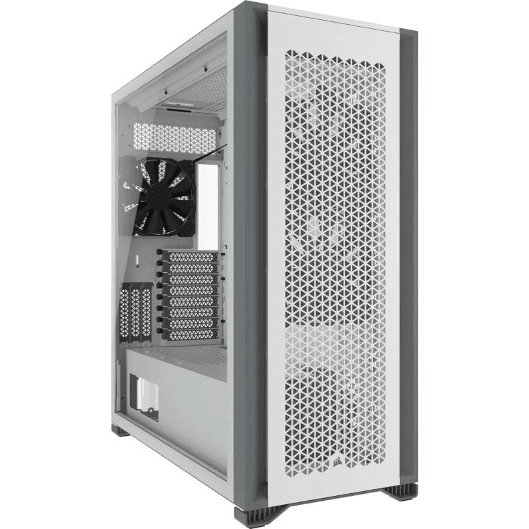 Corsair AIRFLOW 7000D Tempered Glass ATX PC Case White CC-9011219-WW - 1