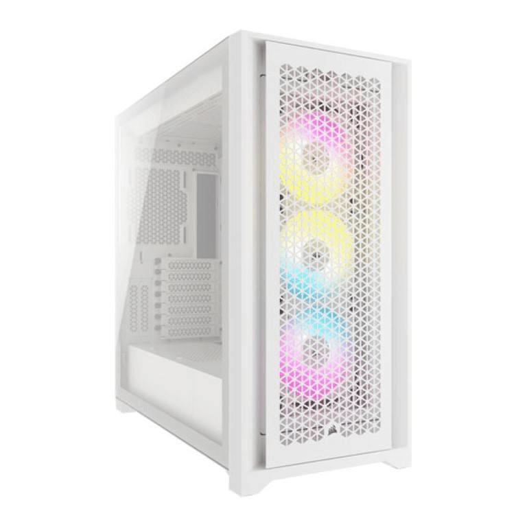 Corsair 5000D RGB Steel ATX Gaming PC Case White CC-9011243-WW - 1