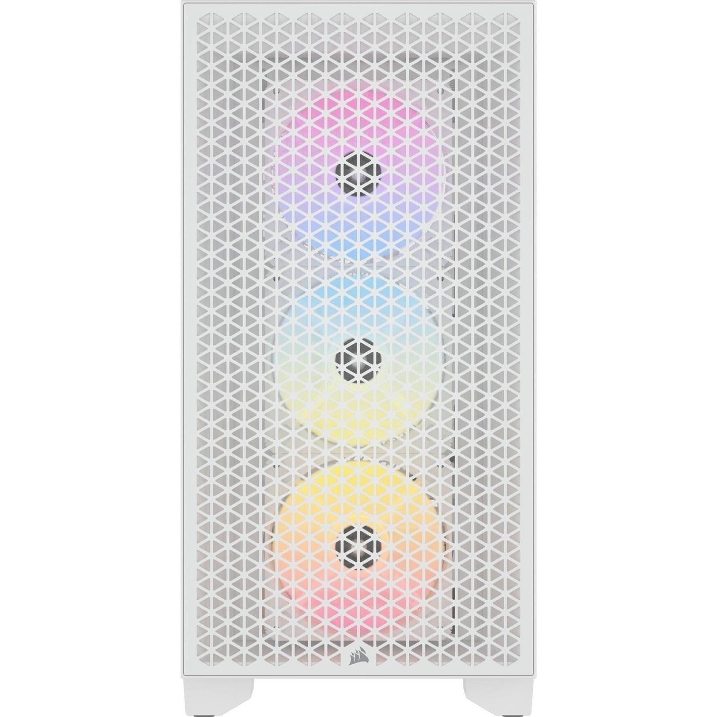 Corsair 3000D RGB AirFlow Clear ATX Mid-Tower PC Case - White CC-9011256-WW - 3