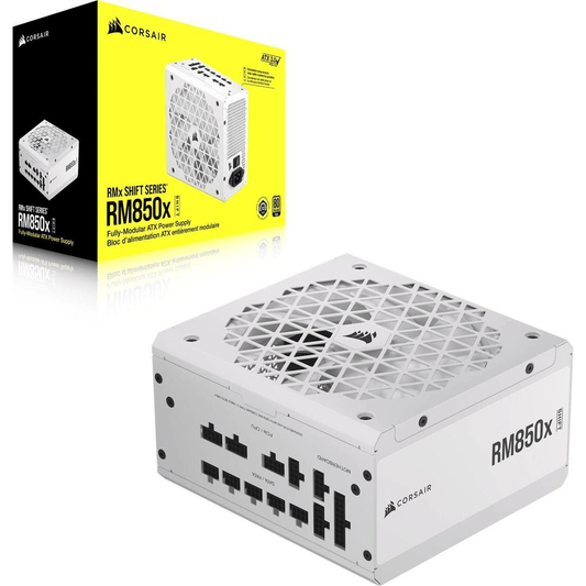 Corsair RM Series RM850x Shift 850 Watt 80 PLUS Gold Fully Modular ATX PSU - White CP-9020274-WW