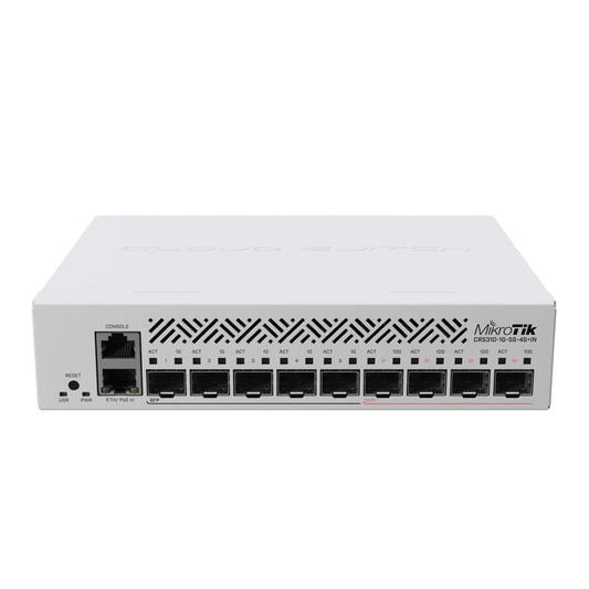 Mikrotik L3 Gigabit Ethernet PoE 1U Network Switch CRS310-1G-5S-4S+IN