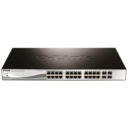 D-Link DGS-1210-28P 28-port Gigabit Smart Managed PoE Switch - 1