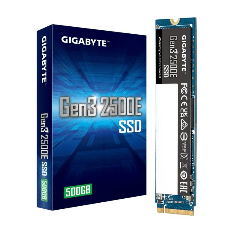 Gigabyte Gen3 2500E M.2 500GB PCIe 3.0 NVMe Internal SSD GP-G325E500G - 1