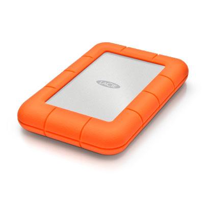 LaCie Rugged Mini 2TB Orange and Silver External Hard Drive LAC9000298 - 3