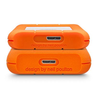 LaCie Rugged Mini 2TB Orange and Silver External Hard Drive LAC9000298 - 5