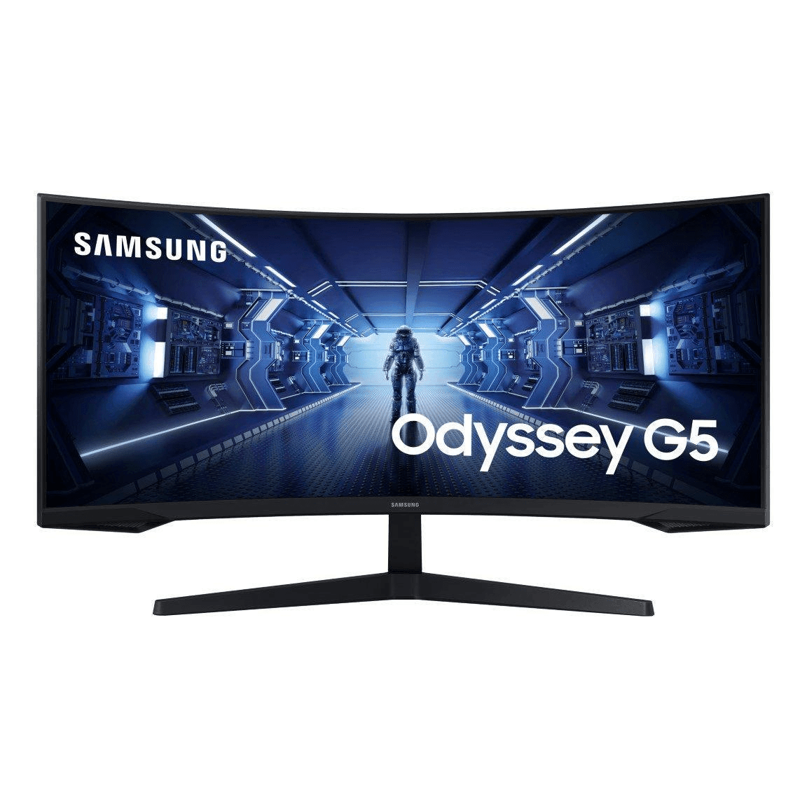 Samsung Odyssey 34-inch 3440x1440p QHD 21:9 165Hz 1ms VA LED Curved Monitor LC34G55TWWPXEN - 1