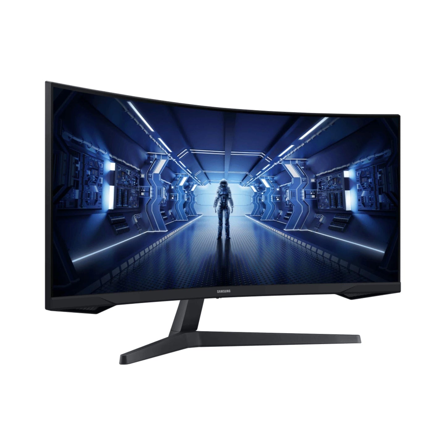 Samsung Odyssey 34-inch 3440x1440p QHD 21:9 165Hz 1ms VA LED Curved Monitor LC34G55TWWPXEN - 2