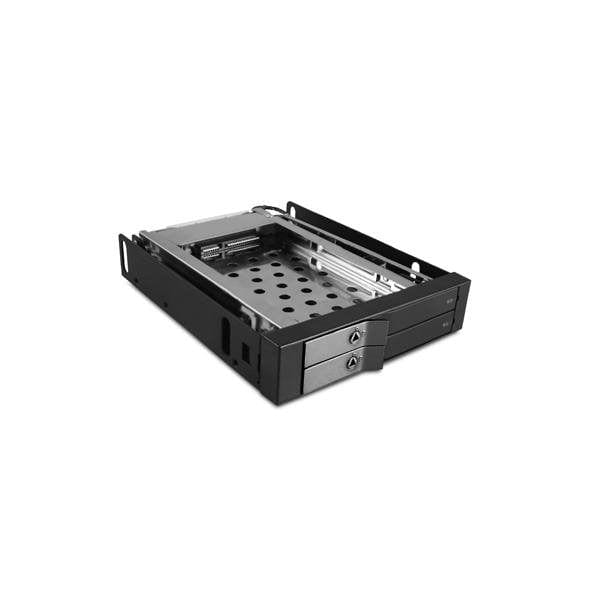 Vantec EZ Swap EVO Dual Bay 2.5-inch SATA Drive Removable Rack MRK-225S6-BK