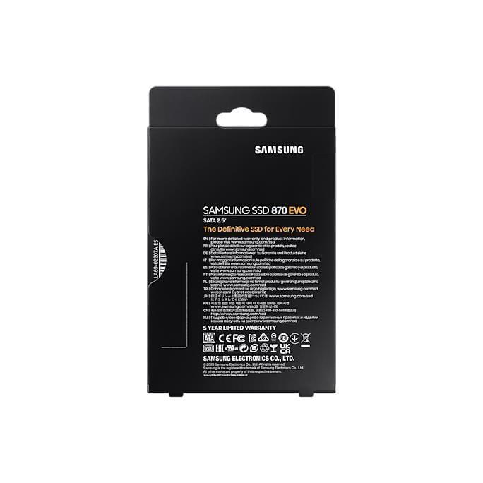 Samsung 870 Evo 2.5-inch 250GB Serial ATA III Internal SSD MZ-77E250BW - 3