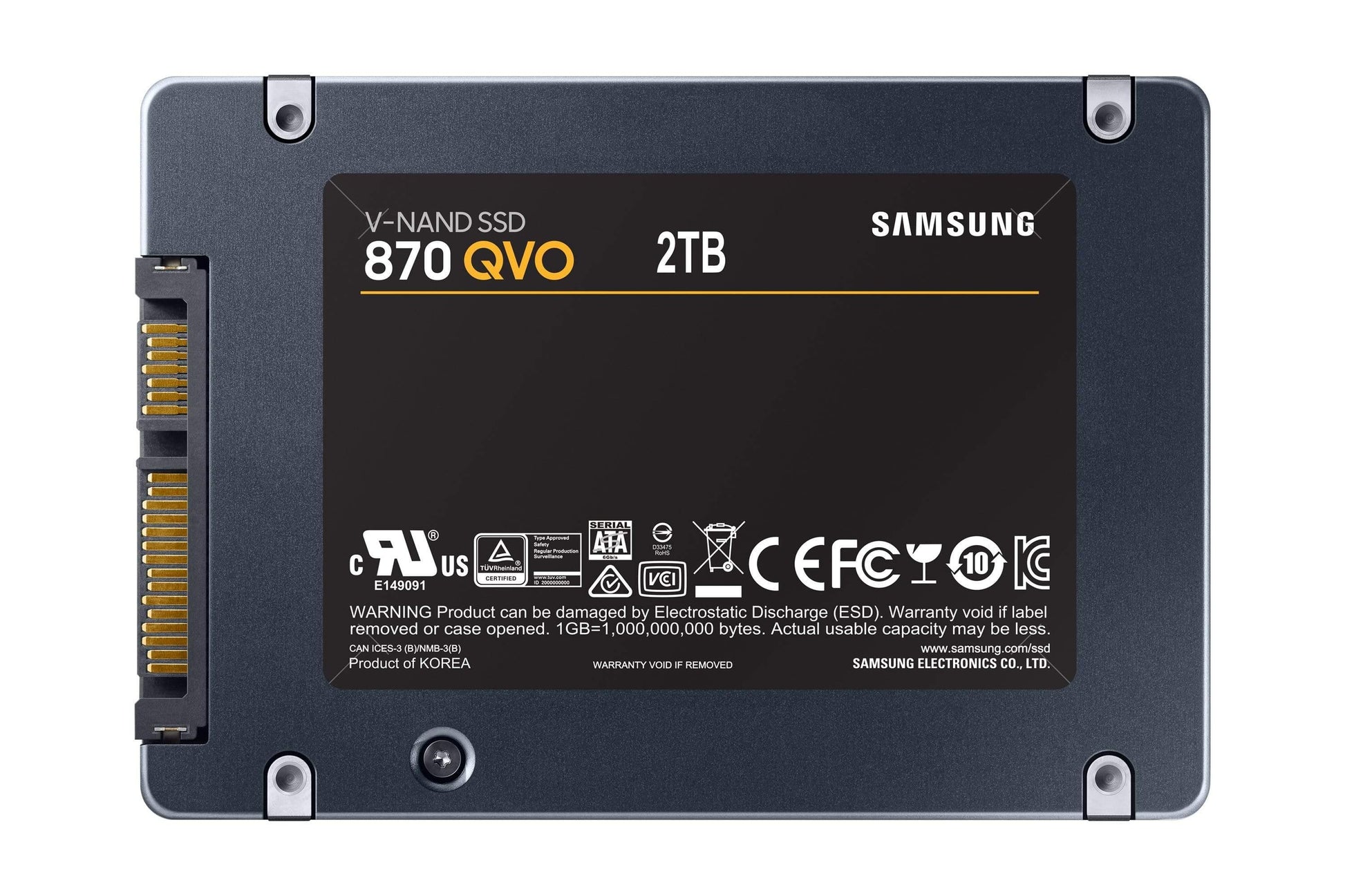 Samsung 870 QVO MZ-77Q2T0 2.5-inch 2TB Serial ATA III V-NAND MLC Internal SSD MZ-77Q2T0BW - 7