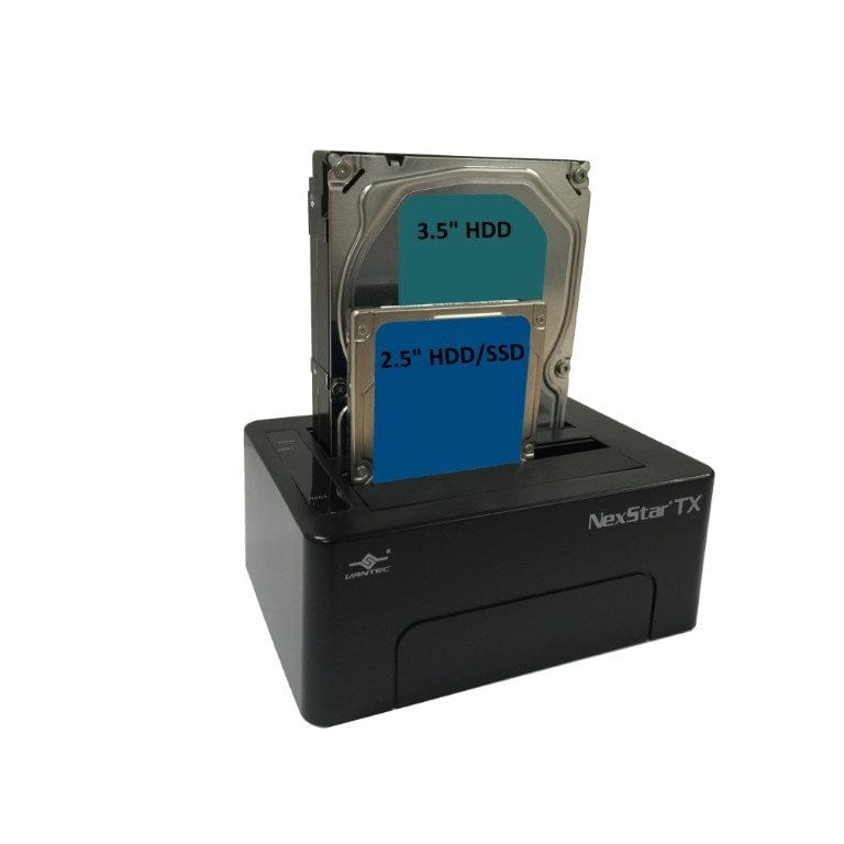 Vantec NexStar TX USB 3.0 Dual Bay Hard Drive Dock NST-D428S3-BK