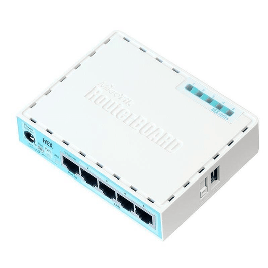 MikroTik RB750GR3 Wired Router - Gigabit Ethernet Turquoise,White