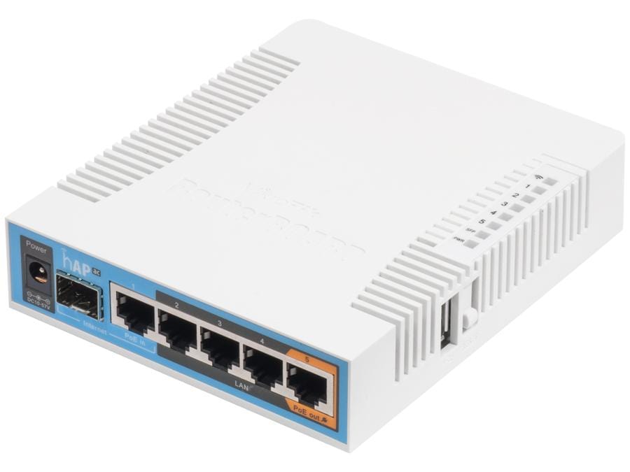 Mikrotik HAP Ac 500 Mbit/s Power Over Ethernet (PoE) White RB962UIGS-5HACT2HNT