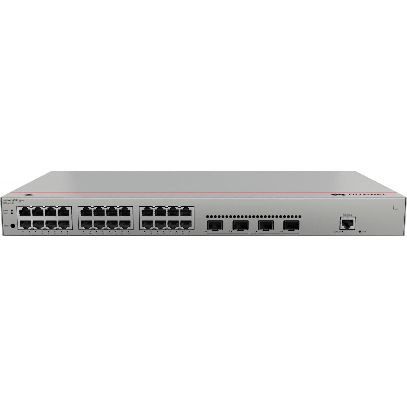 Huawei S220-24T4X 24-port GbE L2 Managed Network Switch with 4x 10GE SFP+ Ports