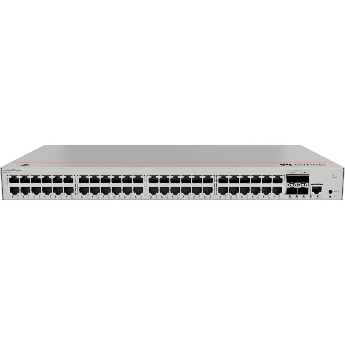 Huawei S310-48P4X 48-port GbE PoE+ L2+ Managed Network Switch with 4x 10GE SFP+ Ports