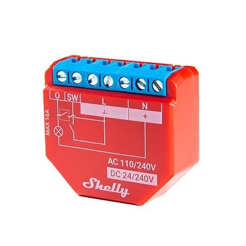 Shelly Plus 1PM Wi-Fi Relay With Power Monitoring