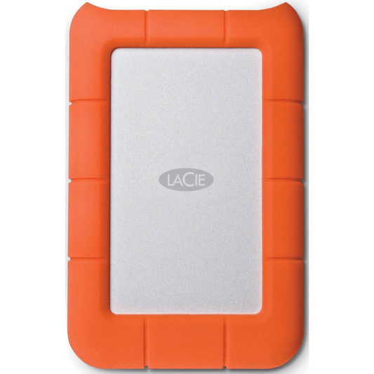 LaCie Rugged Mini 5TB Orange and Silver External Hard Drive STJJ5000400