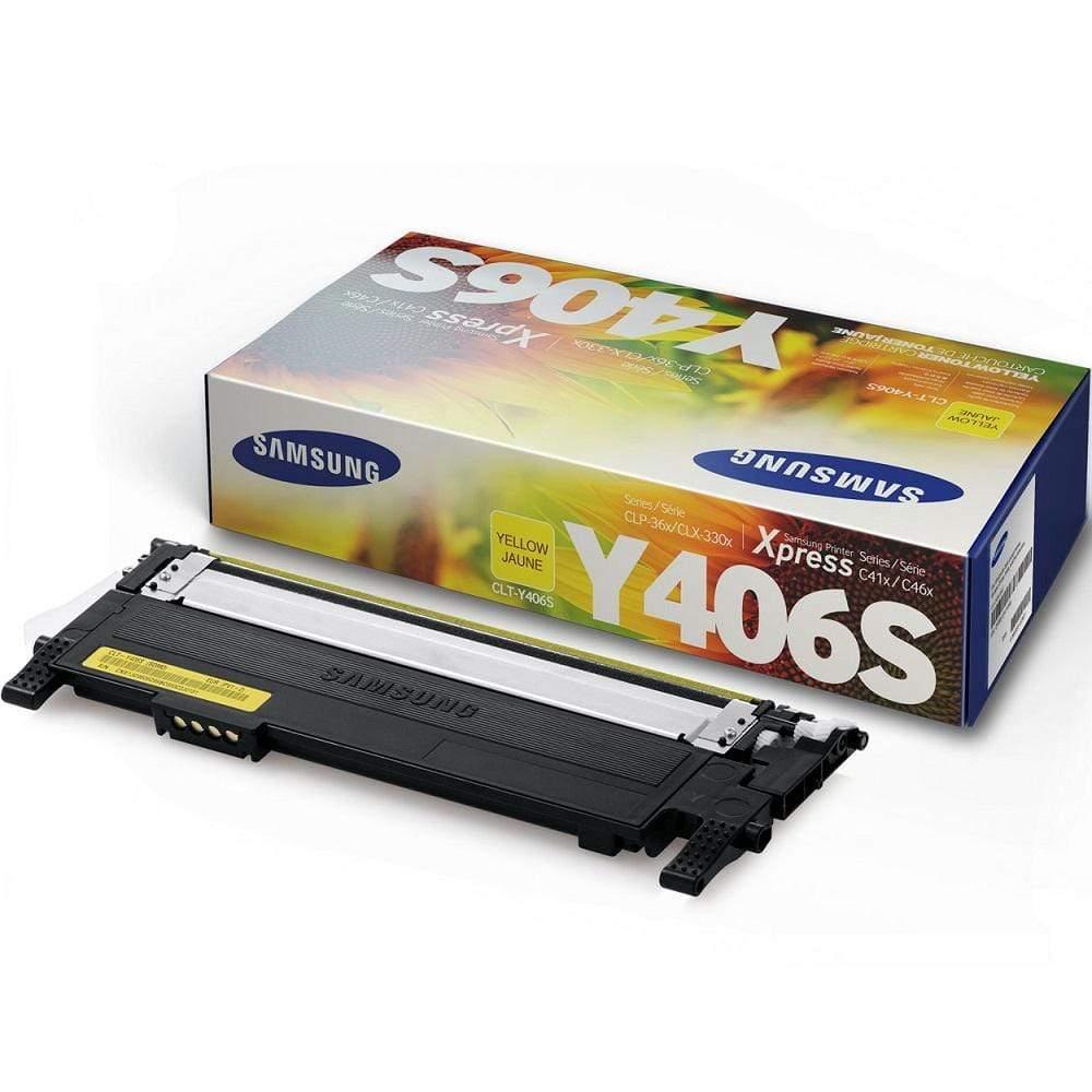 Samsung CLT-Y406S Yellow Toner Cartridge 1,000 Pages Original SU464A Single-pack - 3