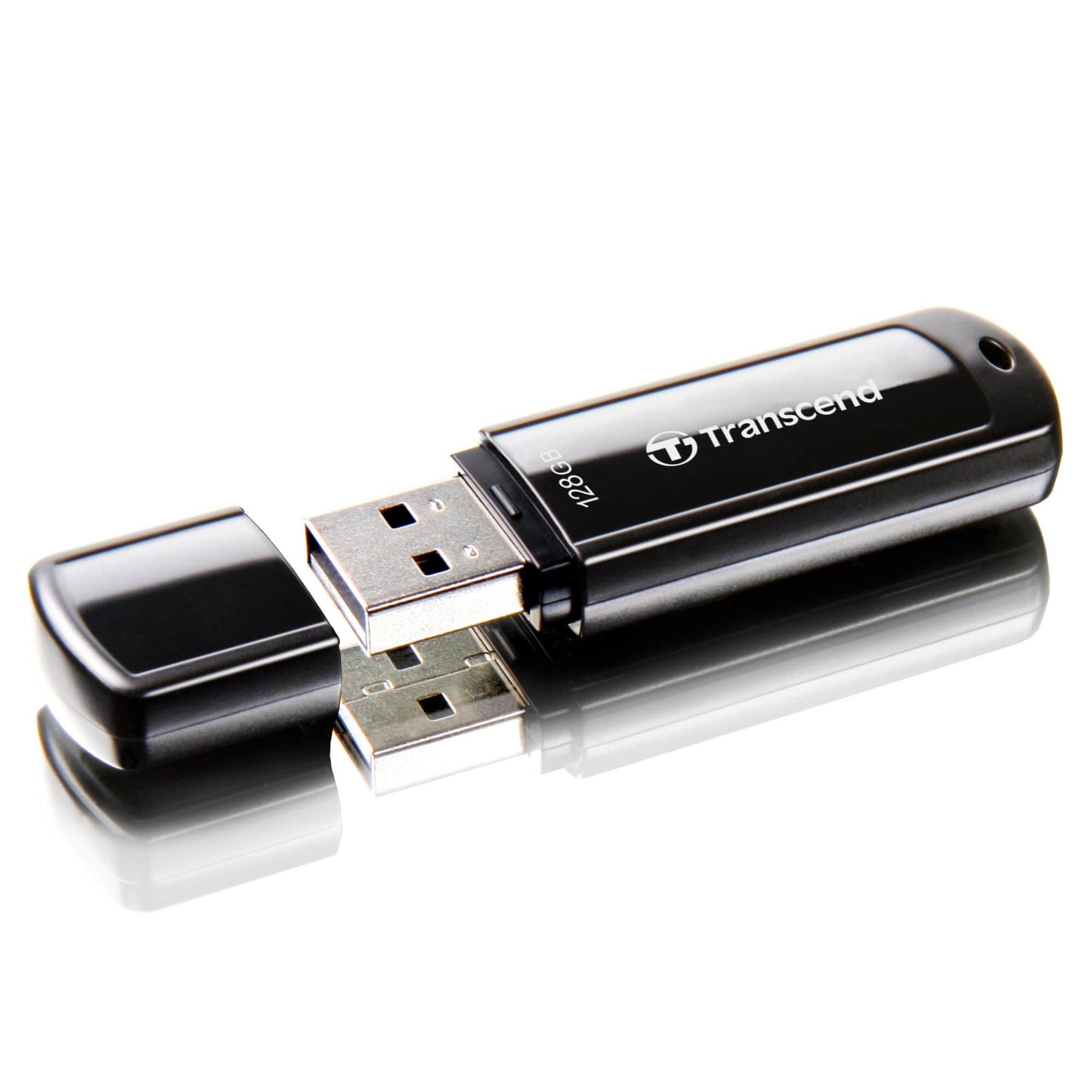 Transcend JetFlash 700 128GB USB 3.2 Gen 1 Type-A Black USB Flash Drive TS128GJF700