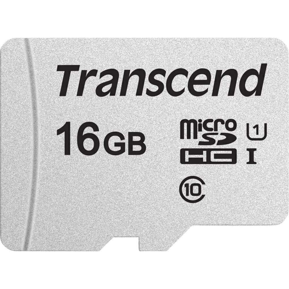 Transcend MicroSD Card SDHC 300S 16GB with Adapter TS16GUSD300S-A