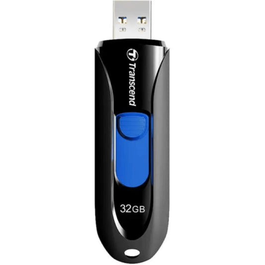 Transcend JetFlash 790 32GB Black USB 3.2 Gen 1 Type-A and Blue USB Flash Drive TS32GJF790K