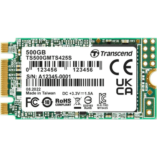 Transcend 425S M.2 500GB Serial ATA III 3D NAND Internal SSD TS500GMTS425S - 1