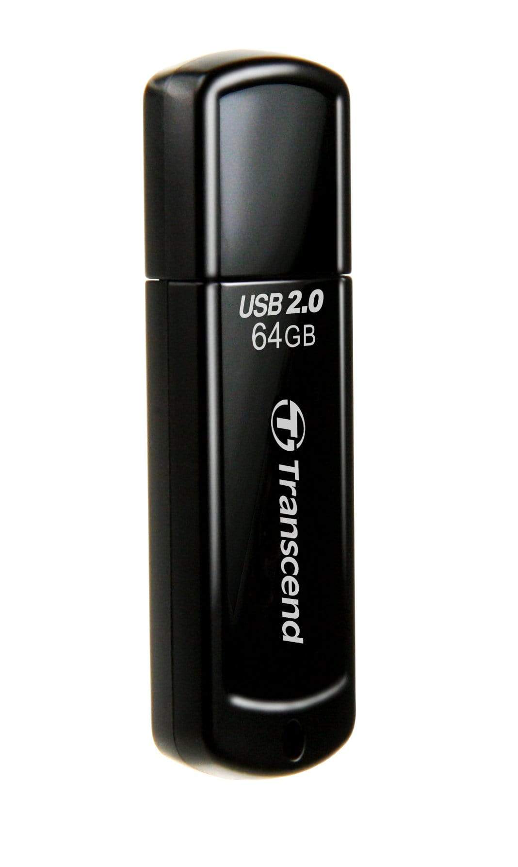 Transcend JetFlash 350 64GB USB 2.0 Type-A Black USB Flash Drive TS64GJF350