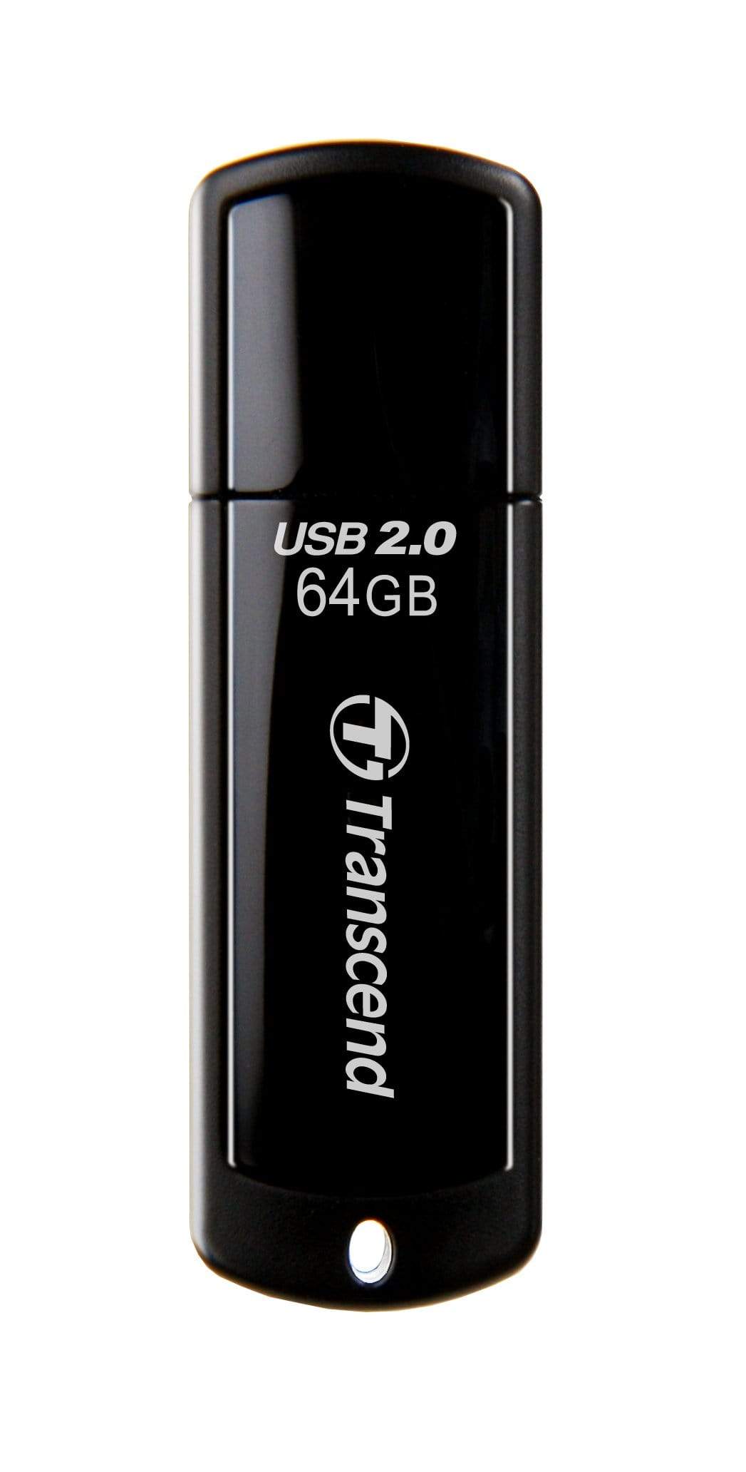 Transcend JetFlash 350 64GB USB 2.0 Type-A Black USB Flash Drive TS64GJF350