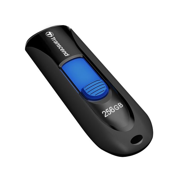 Transcend JetFlash 790 64GB Black USB 3.2 Gen 1 Type-A and Blue USB Flash Drive TS64GJF790K