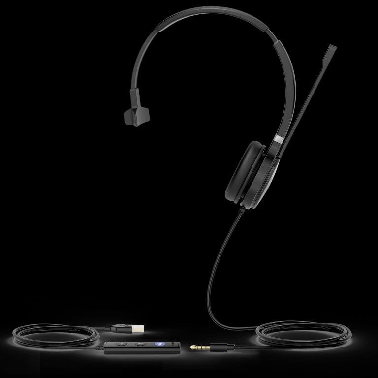 Yealink UH36 Mono Wired Headset with USB-C and 3.5mm Connection UH36-MONO-USBC