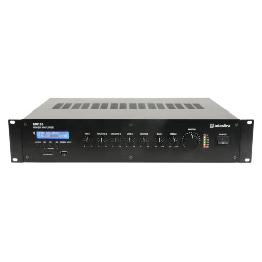 Adastra RM120B - 100V 120W Mixer-Amplifier w/ USB/BT/FM [953.214AD]