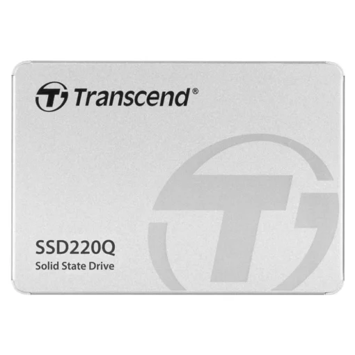 TRANSCEND 500GB SSD220Q 2.5'' SSD DRIVE - SATA III QLC with SLC cache - 550MB/s Read 500MB/s Write - 100 TBW