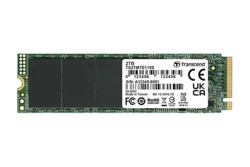 TRANSCEND 250GB MTE115S PCI-E GEN 3x4 M.2 2280 SSD 3D TLC - 3200 MB/s Read 1300 MB/s Write - 100 TBW